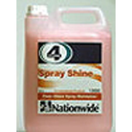 4-HYGIENE SPRAY SHINE floor polish maintainer dries to gloss finish Case: 2 x 5L