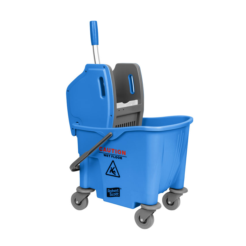 Kentucky Mop Bucket Steel Wringer Unit 23 litre Blue